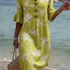 Robe décontractée pour femme avec imprimé floral.