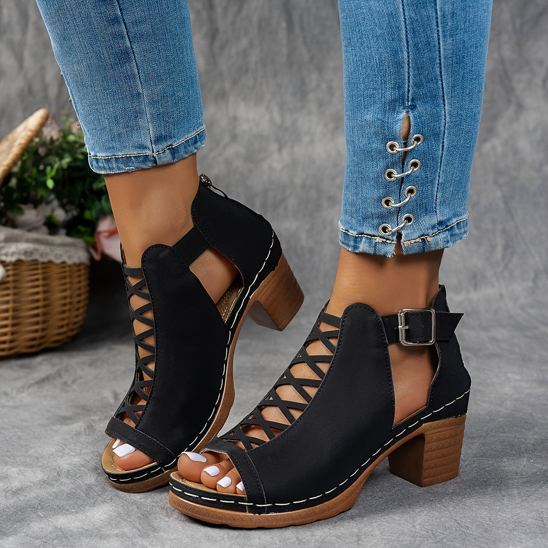 Selin | Sandales à Talons Tressés