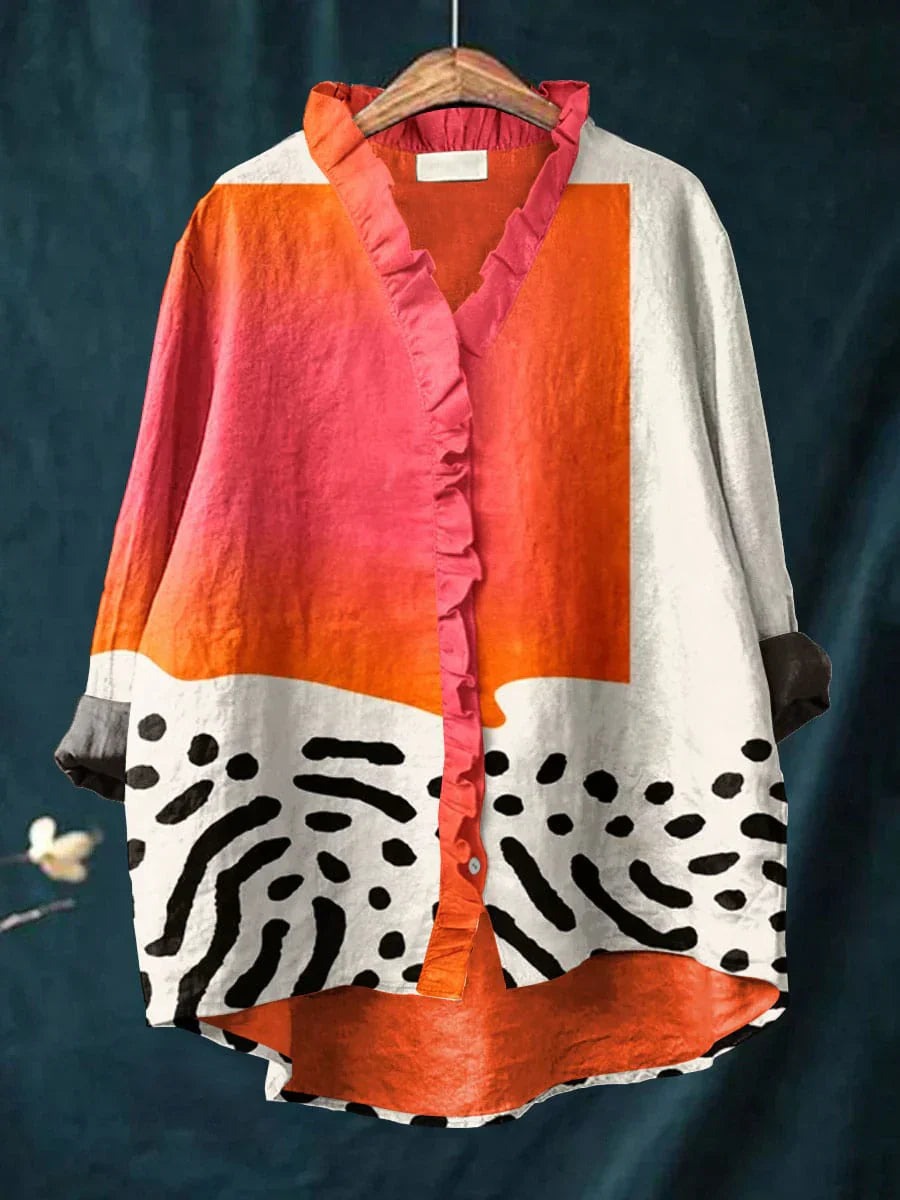 Emma | Élégante Blouse d'Été en Lin
