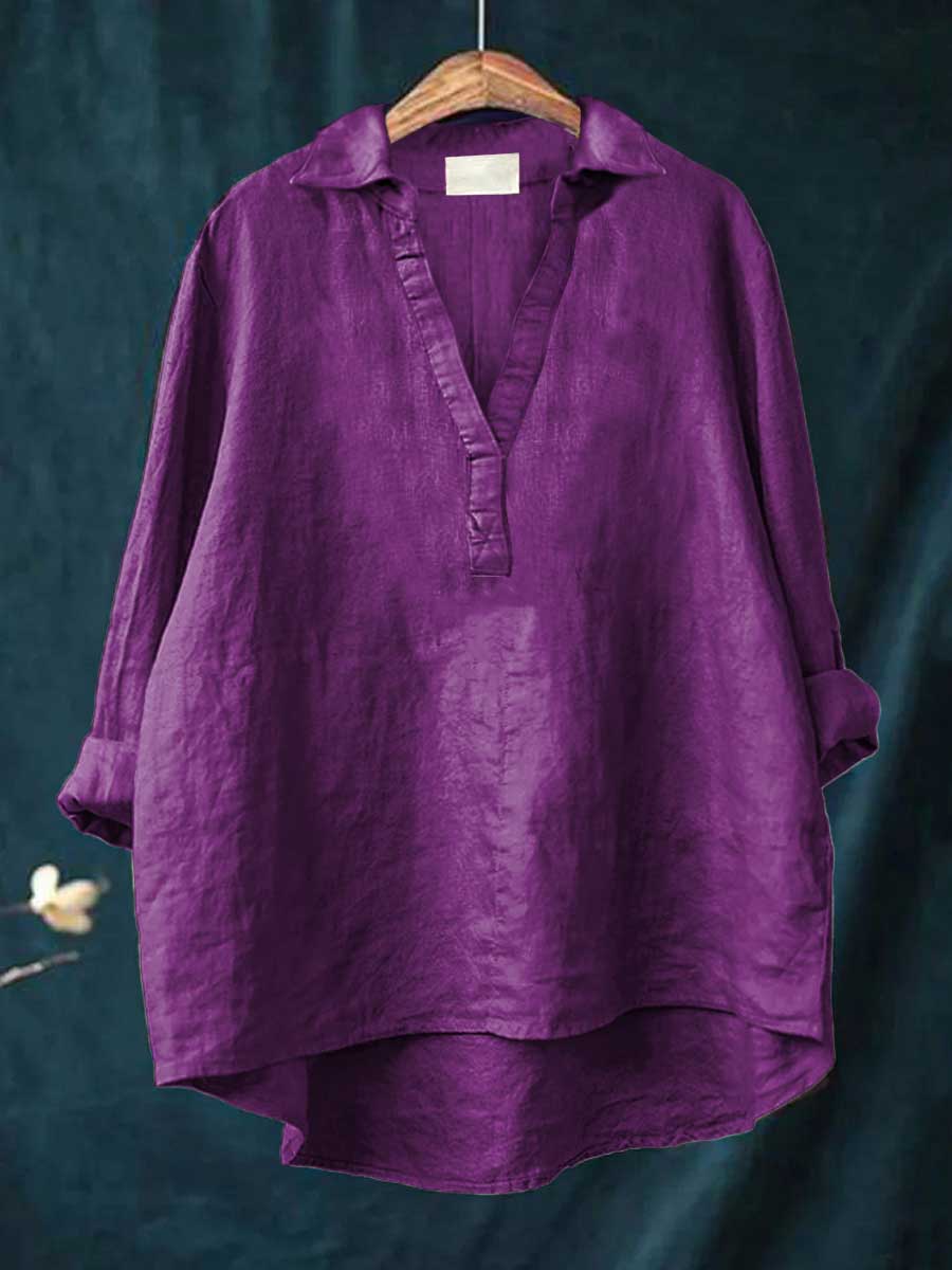 Andrea | Blouse d'été en lin élégant
