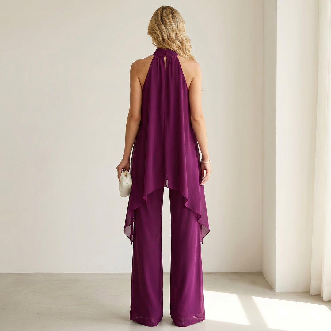 Sophie | Ensemble Élégant Halter avec Pantalons