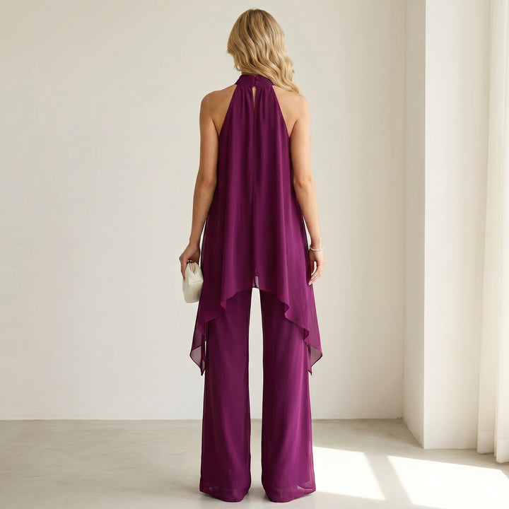 Sophie | Ensemble Élégant Halter avec Pantalons