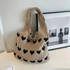 Elara · Sac en Tricot Cœur