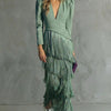Chiara - Robe élégante avec des manches à franges