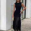 Anna | Robe longue avec franges