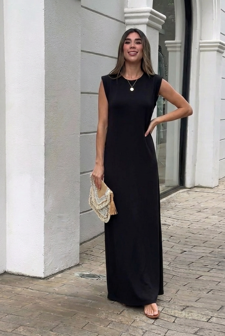 Inma | Robe longue fluide anti-pli