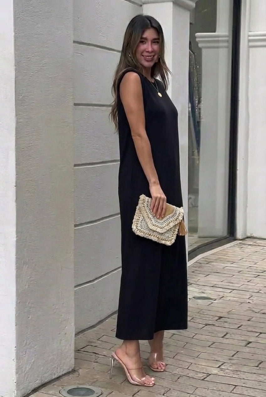Inma | Robe longue fluide anti-pli