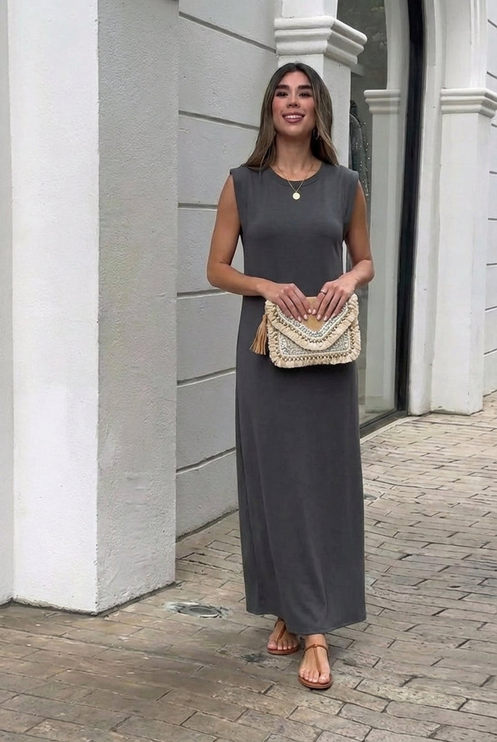 Inma | Robe longue fluide anti-pli