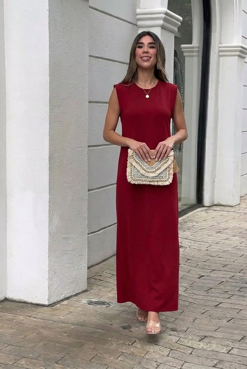 Inma | Robe longue fluide anti-pli