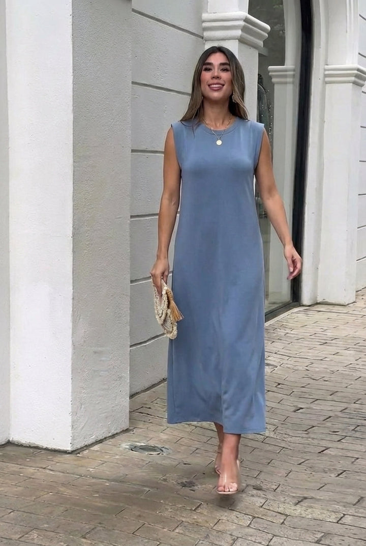 Inma | Robe longue fluide anti-pli