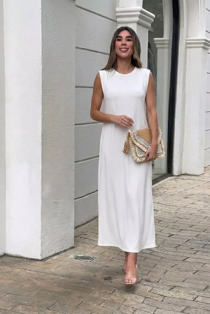 Inma | Robe longue fluide anti-pli