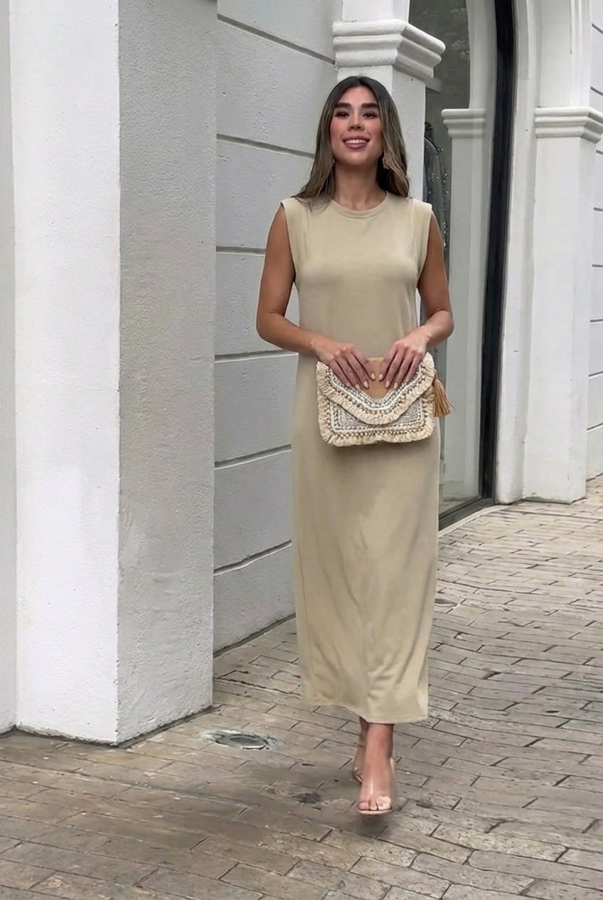 Inma | Robe longue fluide anti-pli
