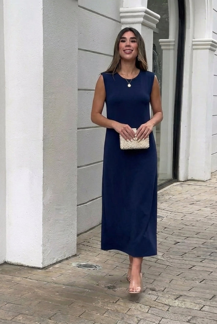 Inma | Robe longue fluide anti-pli
