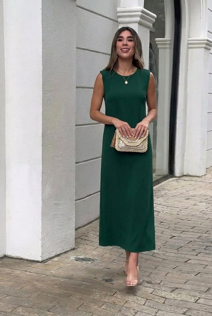 Inma | Robe longue fluide anti-pli