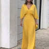 Natalia | Robe longue plissée élégante