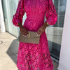 Eloah™ | Robe Midi en Dentelle Élégante
