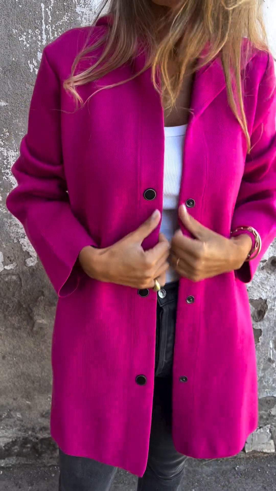 Elara · Élégant Gilet Long avec Capuche