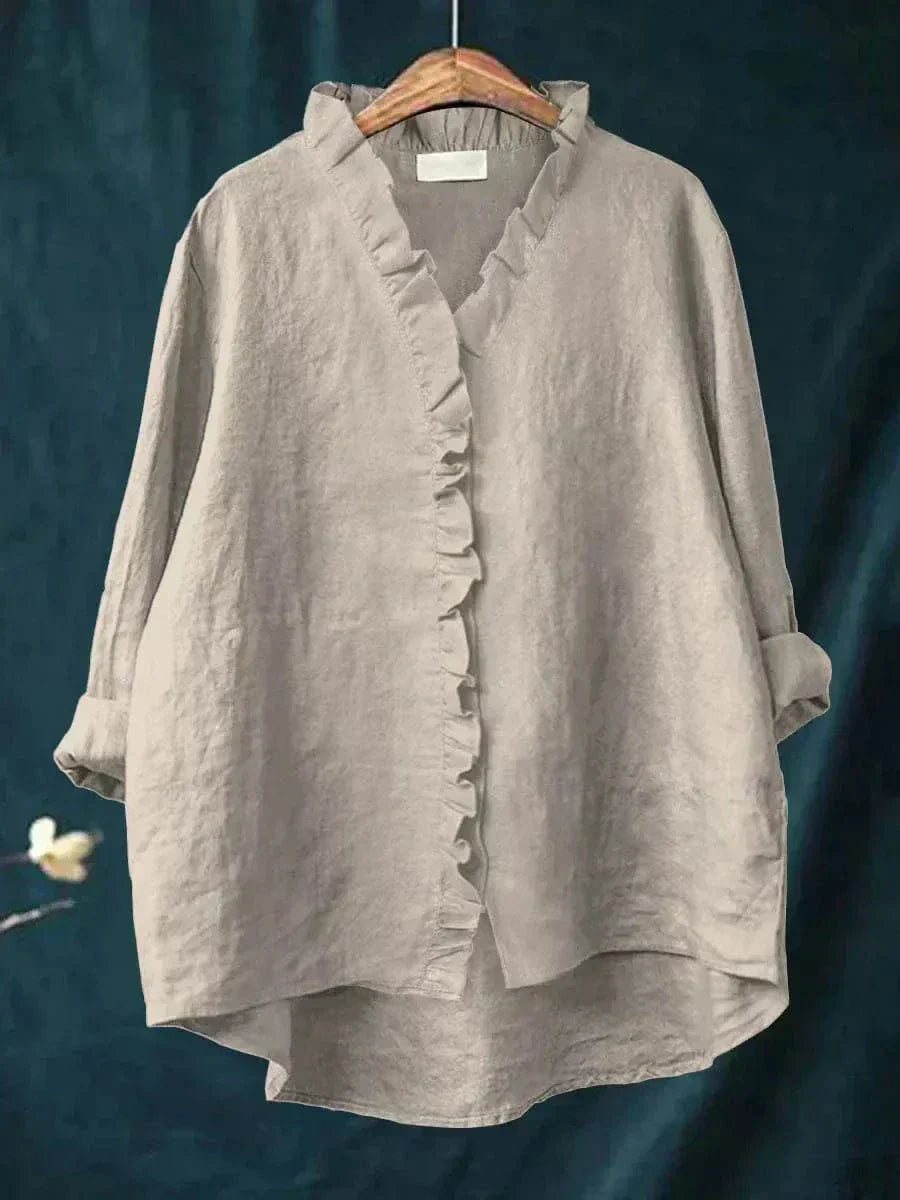 Eline | Blouse d'été en lin élégant