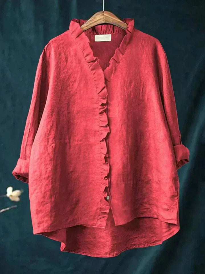 Eline | Blouse d'été en lin élégant