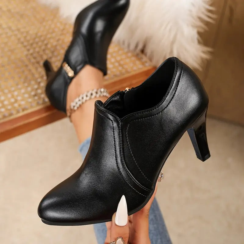 Elara · Bottines Élégantes à Talon Soutenu