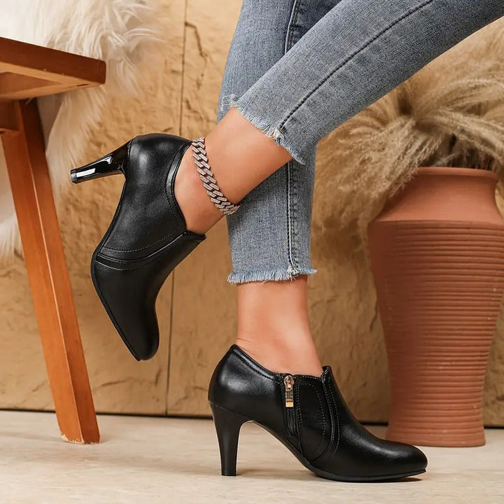 Elara · Bottines Élégantes à Talon Soutenu