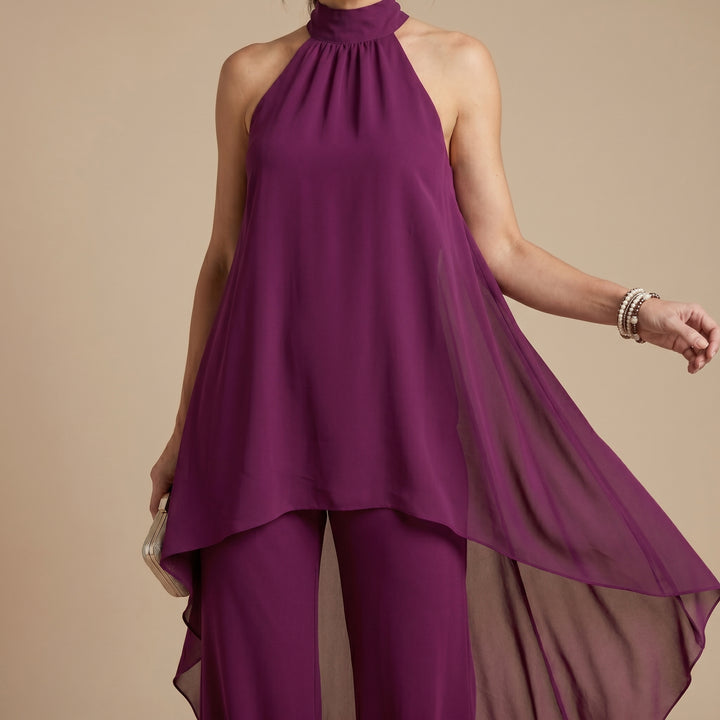 Sophie | Ensemble Élégant Halter avec Pantalons