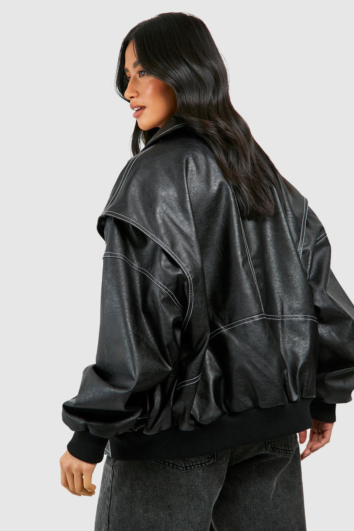Elara · Oversized Bomber Jacket
