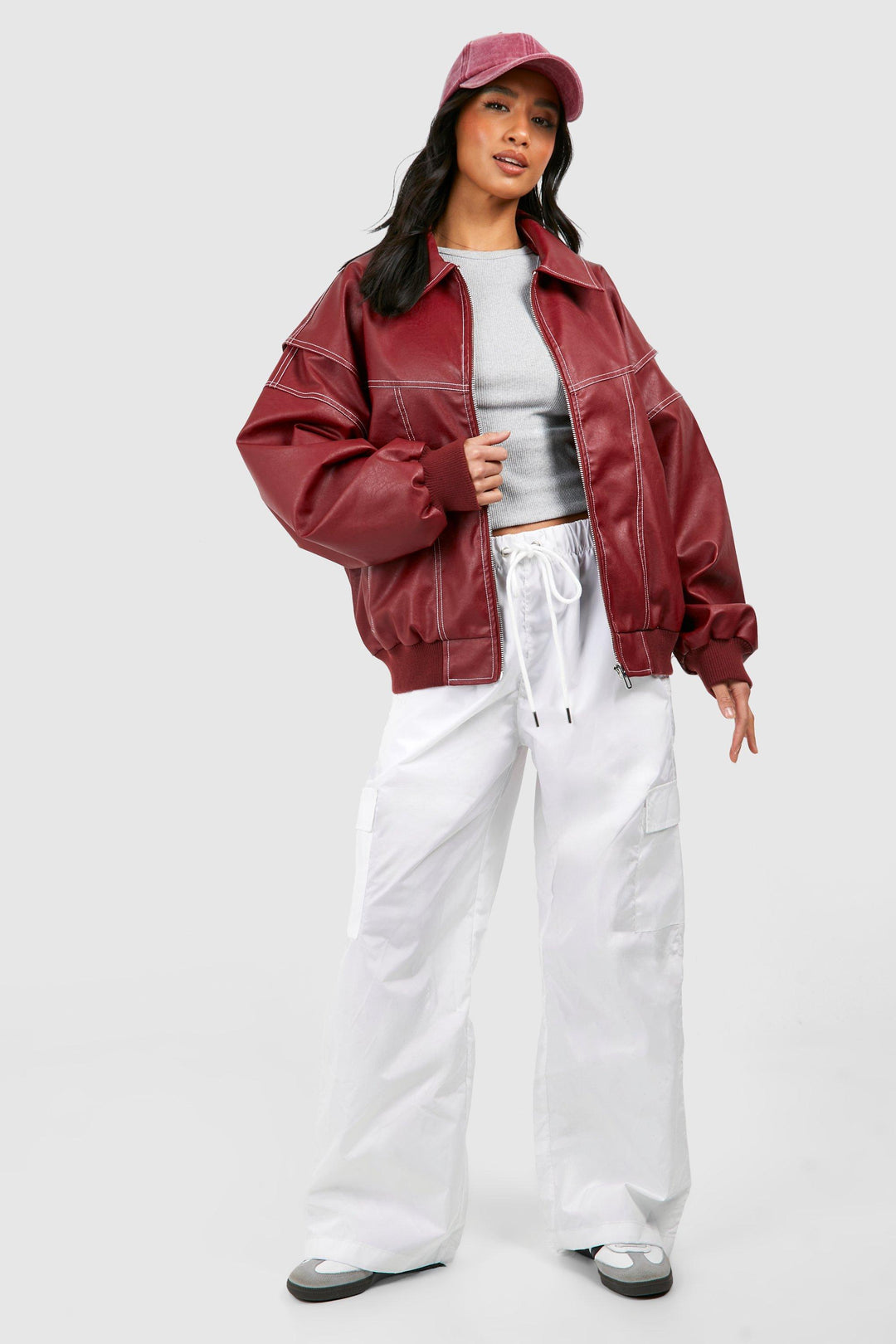 Elara · Oversized Bomber Jacket
