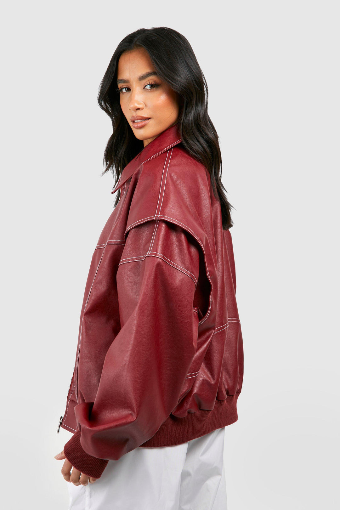 Elara · Oversized Bomber Jacket