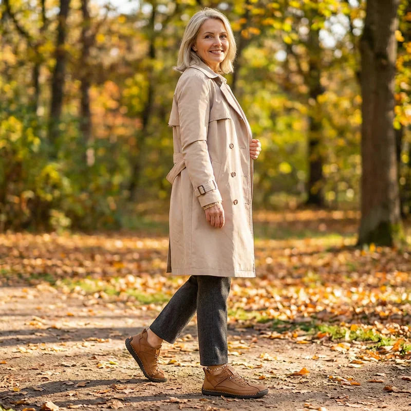 Gisela - Chaussures orthopédiques confortables effet cuir