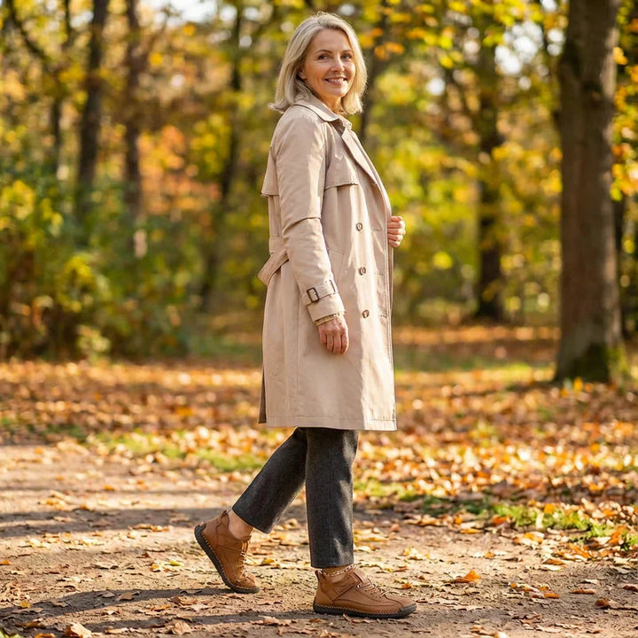 Gisela - Chaussures orthopédiques confortables effet cuir