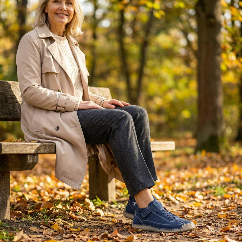 Gisela - Chaussures orthopédiques confortables effet cuir