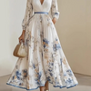 Paz™ | Robe Maxi Plissée Fleurie Intemporelle