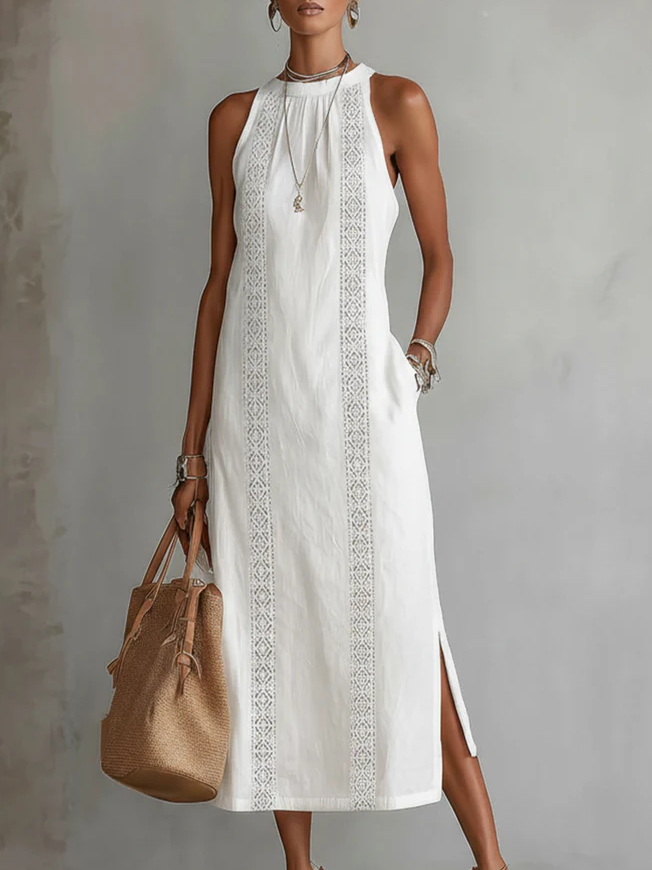 Chloe | Robe Midi d'Été Élégante