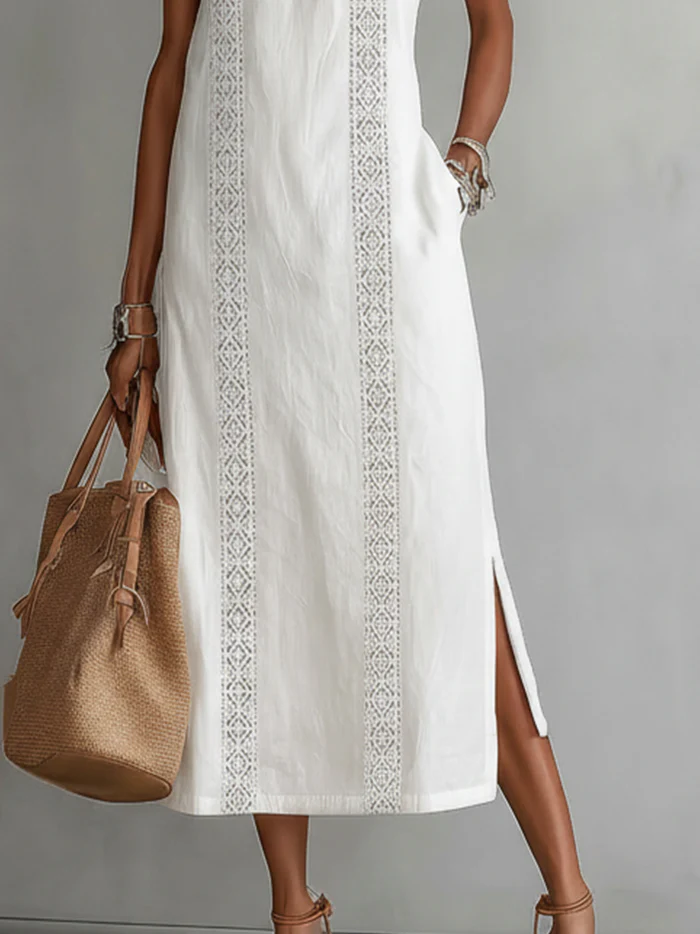 Chloe | Robe Midi d'Été Élégante