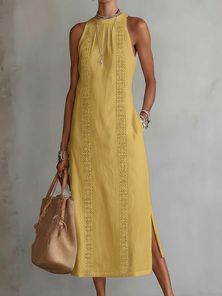 Chloe | Robe Midi d'Été Élégante
