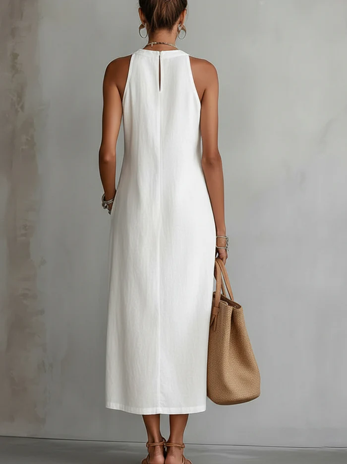 Chloe | Robe Midi d'Été Élégante