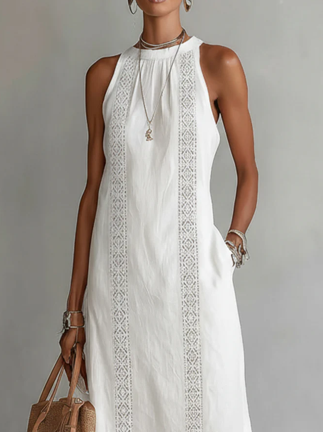 Chloe | Robe Midi d'Été Élégante