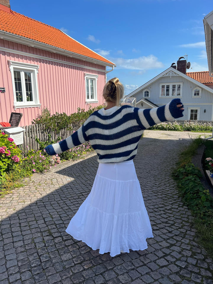 Elara · Pull Tricot Rayé Oversize