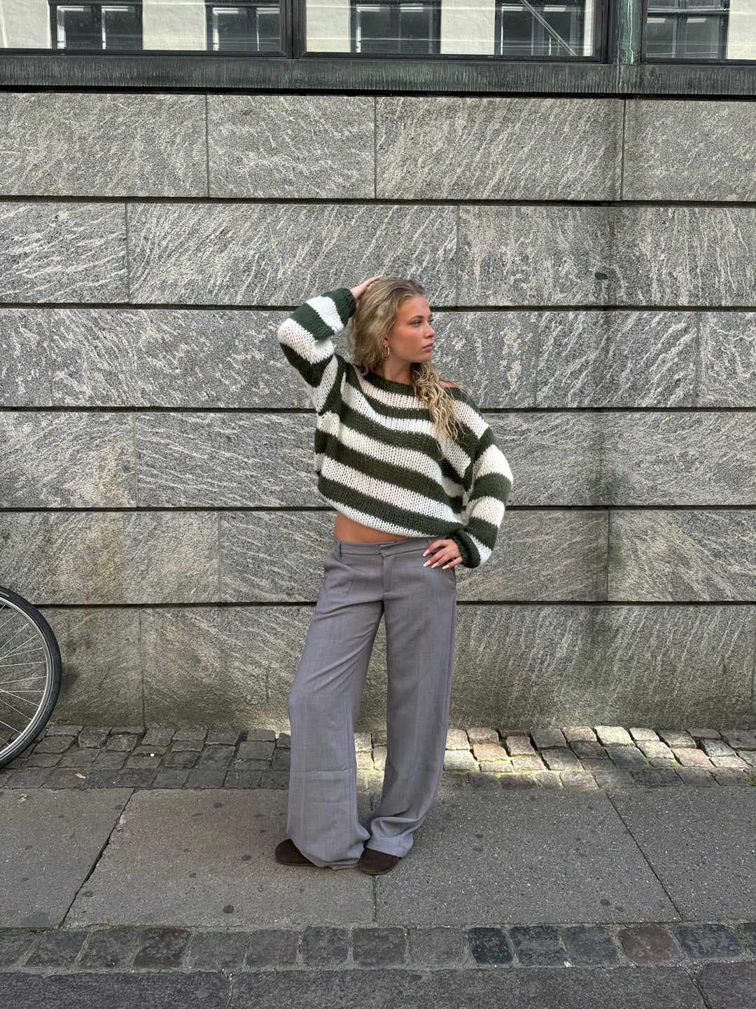 Elara · Pull Tricot Rayé Oversize