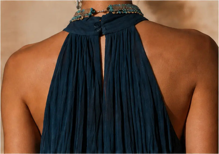 Paula | Robe longue halter/V dégradée