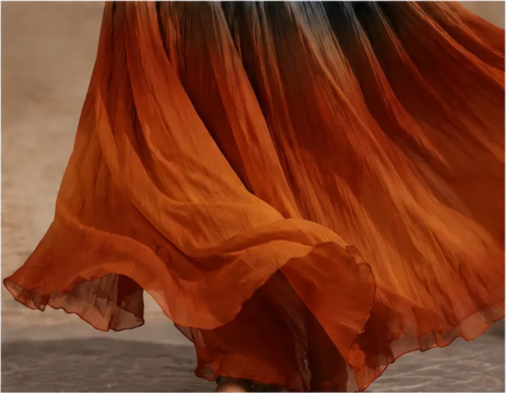 Paula | Robe longue halter/V dégradée