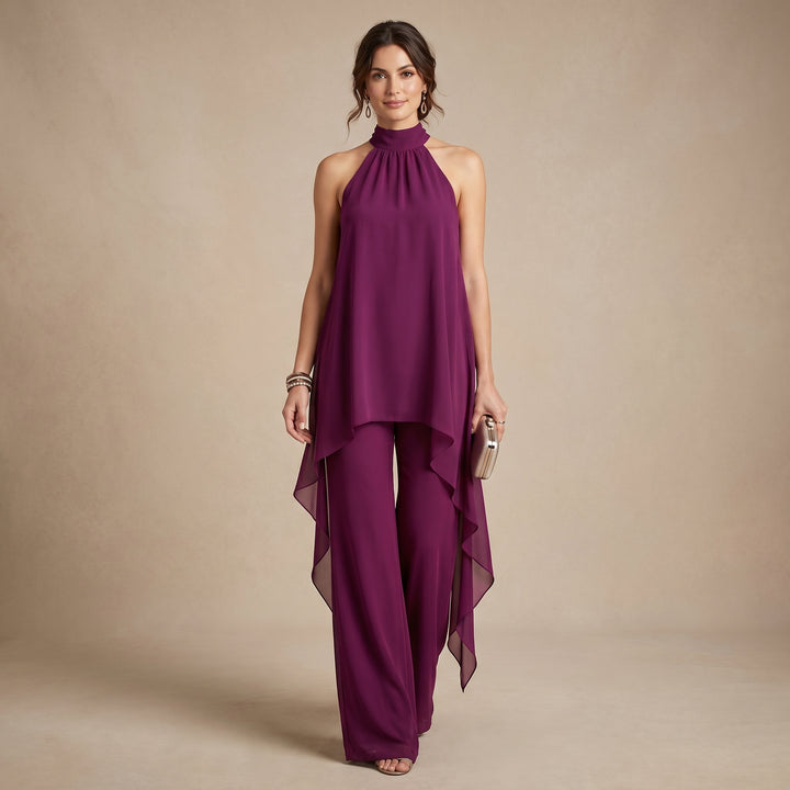 Sophie | Ensemble Élégant Halter avec Pantalons