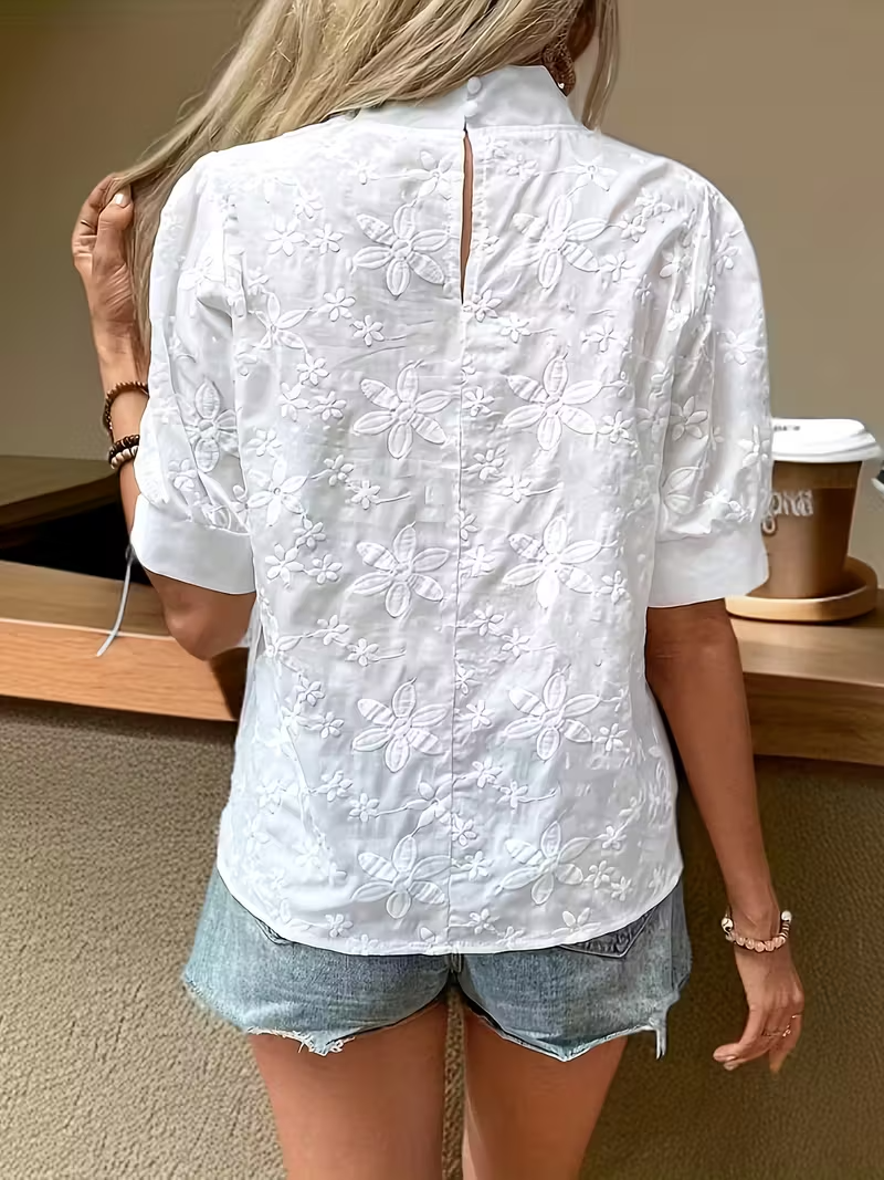Elara · Blouse Élégante à Imprimé Floral