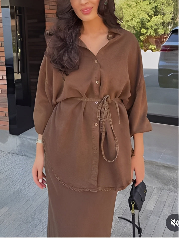 Radomira – ensemble avec blouse nouée