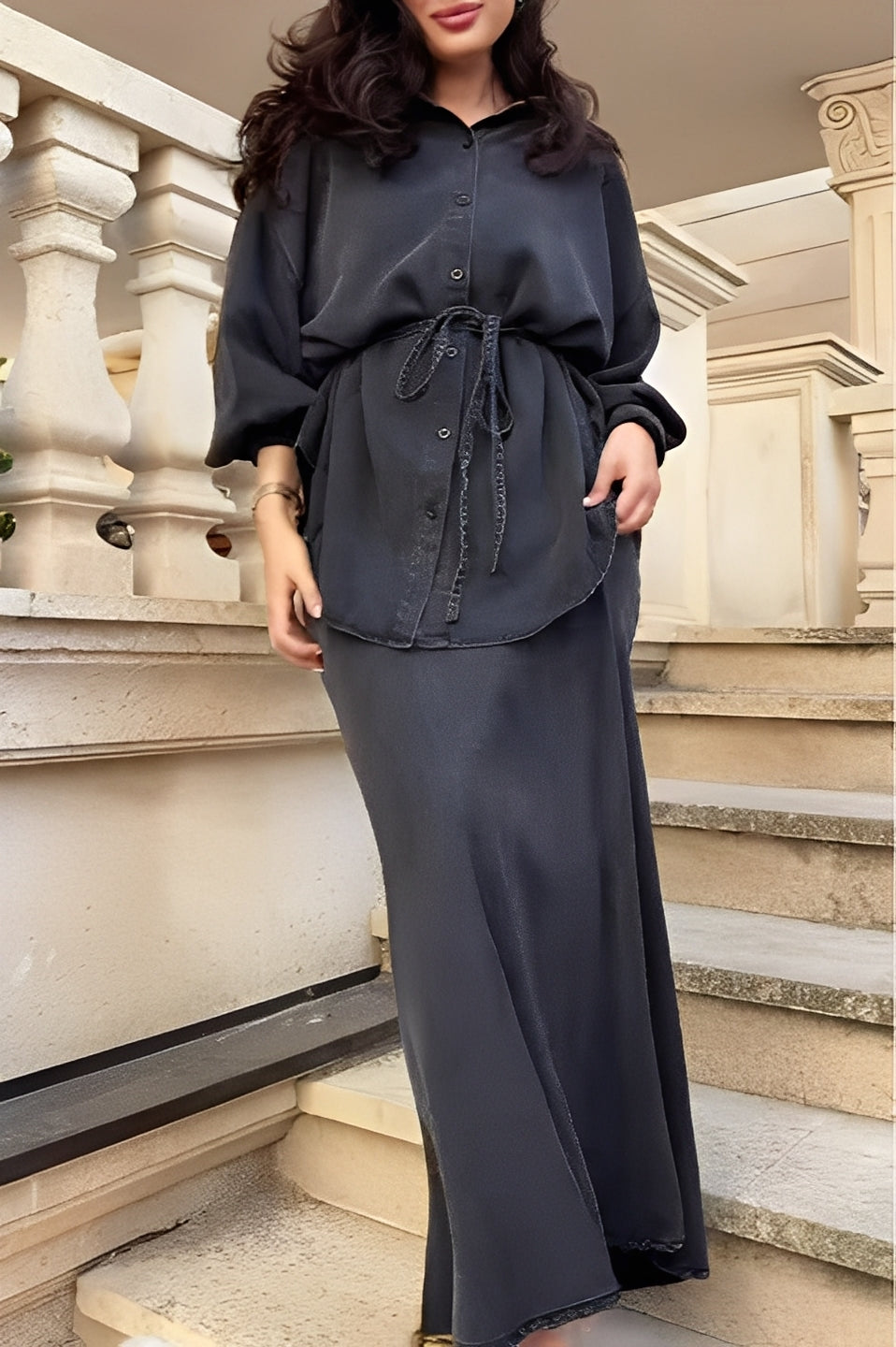 Radomira – ensemble avec blouse nouée