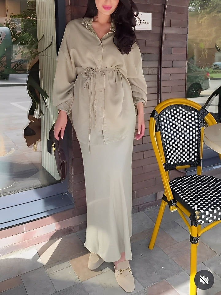 Radomira – ensemble avec blouse nouée