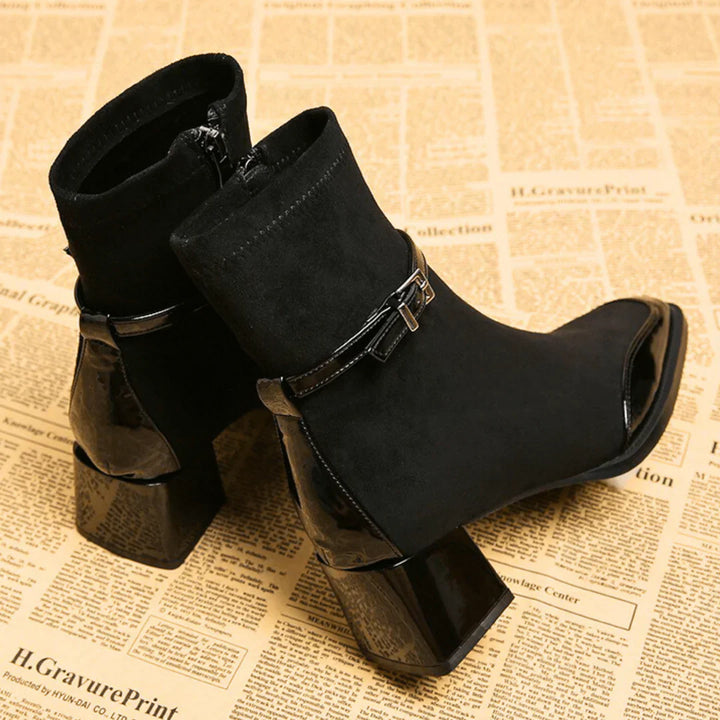 Avenor - Bottines en effet daim avec boucle