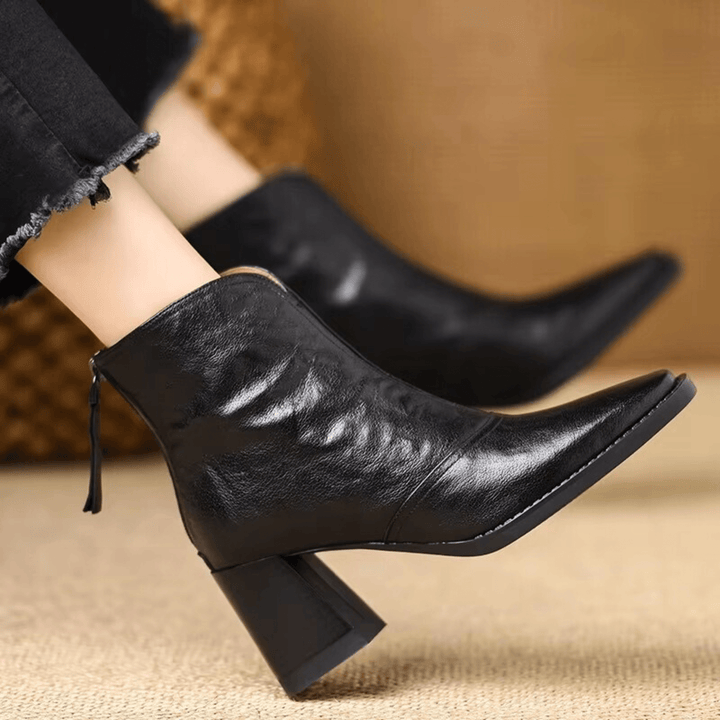 Elara · Bottines Élégantes à Talon Moyen