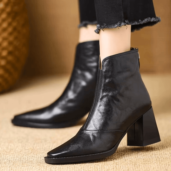 Elara · Bottines Élégantes à Talon Moyen
